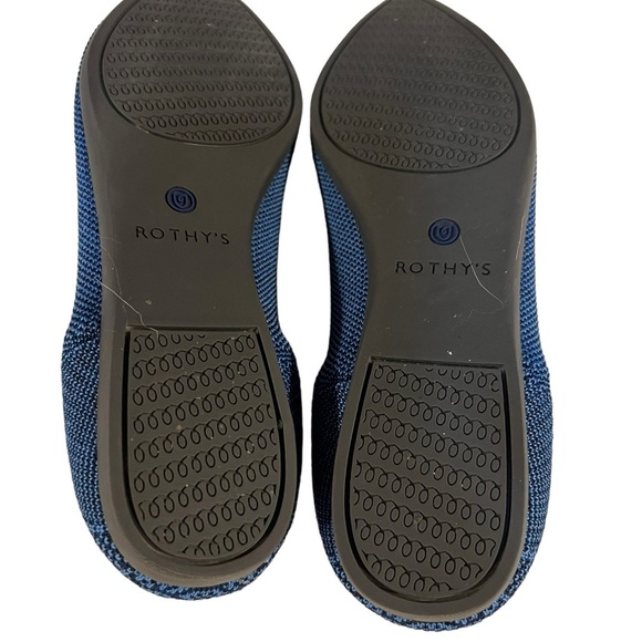 Rothys Teal Python Point Flats size 6.5 in excellent condition. Slightly used . - Picture 8 of 10